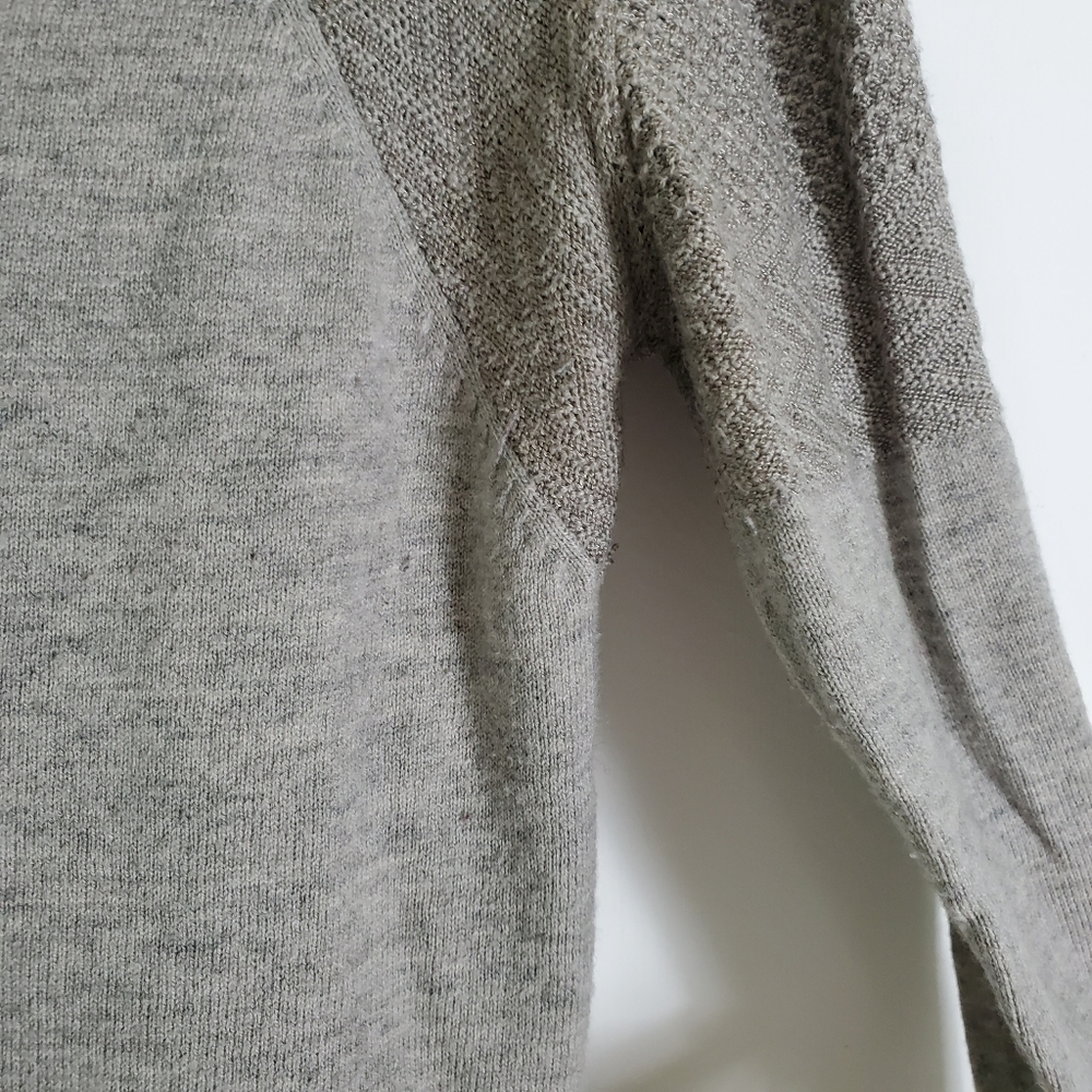 Betabrand Silver Shield Gray Sweater - Picture 3 of 8